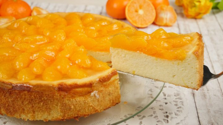 Mandarinkový cheesecake bez korpusu