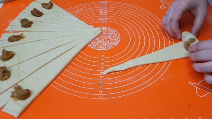 Domácí croissanty plněné krémem