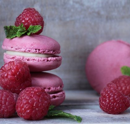 Recept na malinové makronky