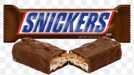 Snickers řezy s arašídy a čokoládou