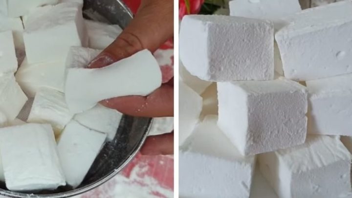 Domácí pěnové bonbóny marshmallow
