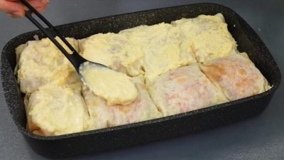 Ryba v pita chlebu pečená v troubě