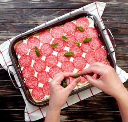Pizza lasagne