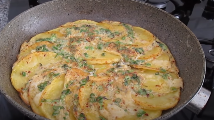 Jednoduchá bramborová omeleta