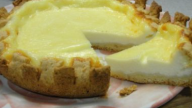 Křehký máslový koláč se smetanovou náplní