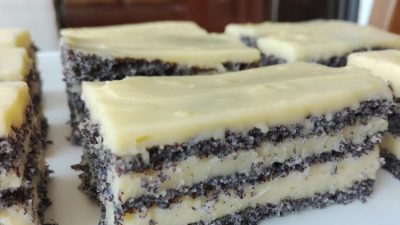 Lahodný makový dort s jemným vanilkovým krémem