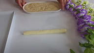 Smažené bramborové tyčky se sezamem