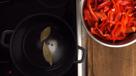 Nakládané papriky v hořčičné omáčce