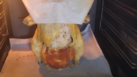 Pečené nadívané kuře