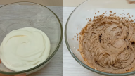 Zmrzlinový dort MILKA ze smetany, čokolády a sušenek