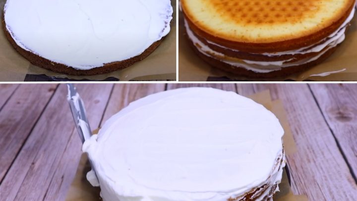 Dvoubarevný krémový dort, který připravíte snadno a rychle