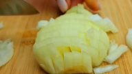 Kuřecí směs se sýrem v bramboráku