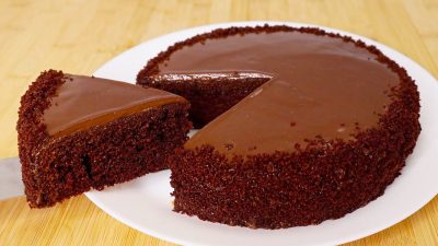 Bleskový dort s čokoládovou polevou