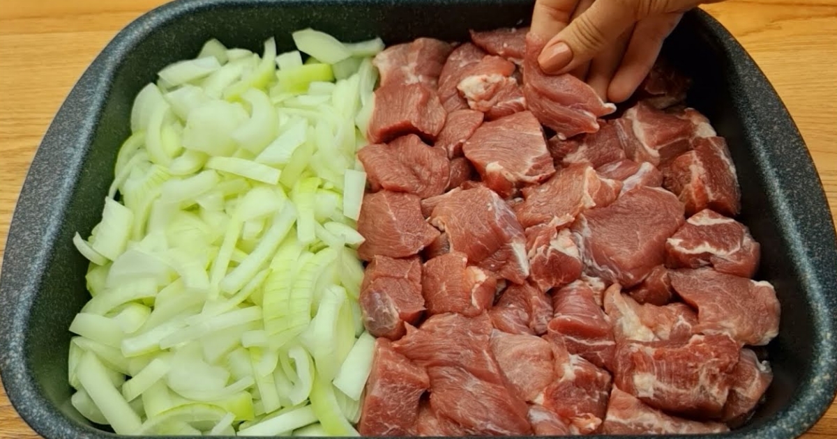 Pečené maso s pomeranči a bramborami
