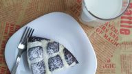Mřížkový kakaovo-tvarohový koláč