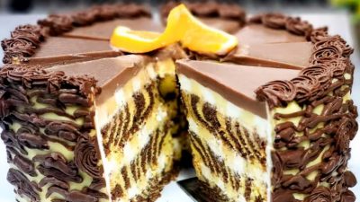 Čokoládovo-pomerančový dort „Tygr“