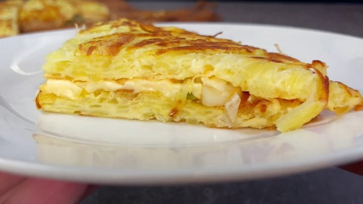 Plněná bramboráková omeleta