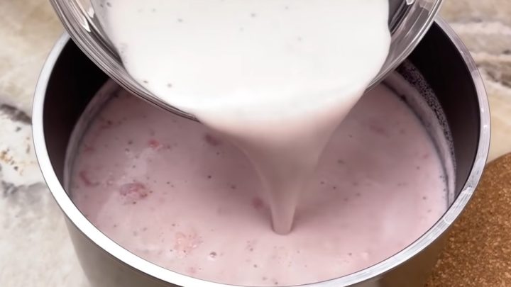 Domácí jahodový jogurt