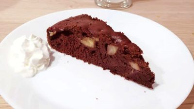 Čokoládový dort s banánem