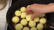Játra pečená ve sklenici s bramborovými kuličkami