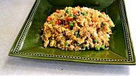 Smažená čínská rýže se zeleninou a vejci