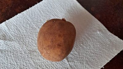 Bezlepkové bramboráky z jednoho bramboru