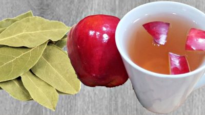 Čaj z bobkového listu s jablkem a skořicí