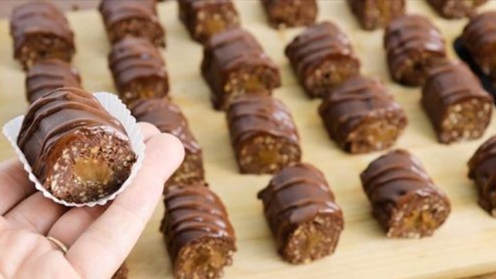Čokoládovo-arašídové pralinky à la Snickers