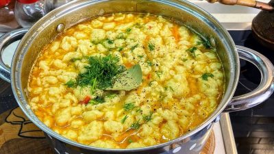Tradiční cikánská polévka „Zatirucha“