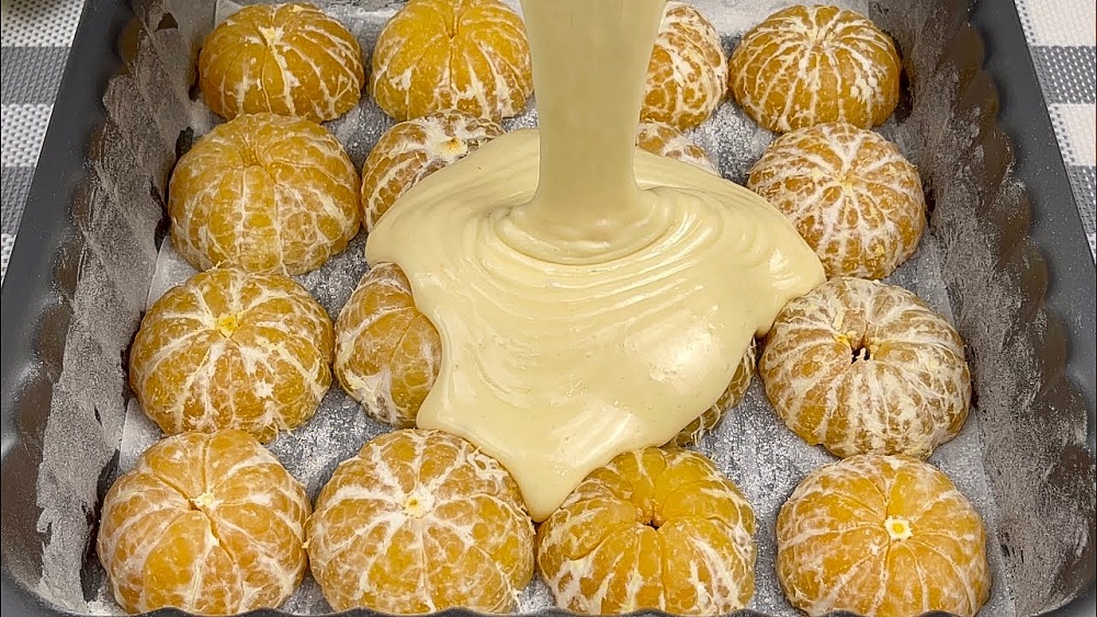 Mandarinkový koláč plný ovoce