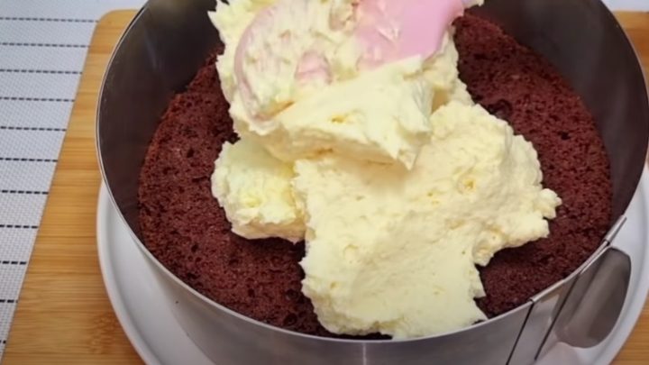 Čokoládový dort „Eskymo“ s vanilkovým krémem