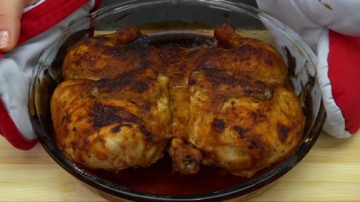 Pečené kuře po turecku s brambory a zeleninou