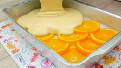 Osvěžující pomerančový koláč