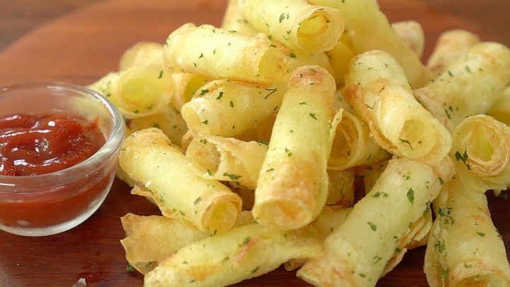 Smažené bramborové rolky à la chipsy