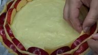 Točený jablečný koláč s citronovým krémem