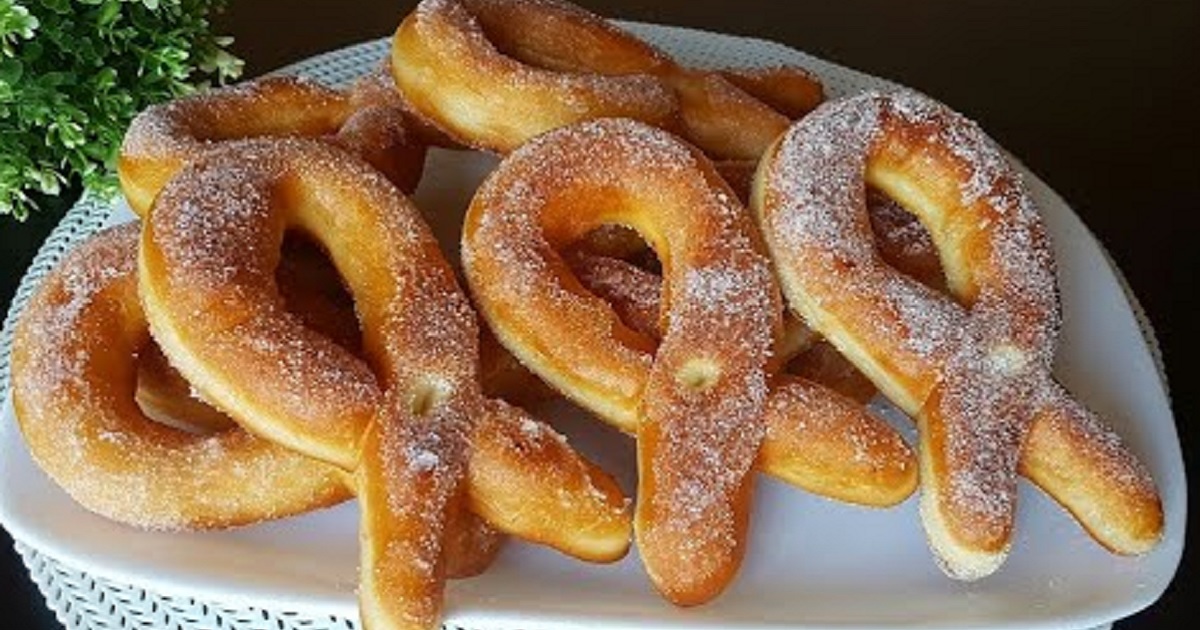 Kynuté smažené uzlíky s vanilkou