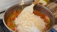 Zeleninové rizoto s paprikou a rajčaty