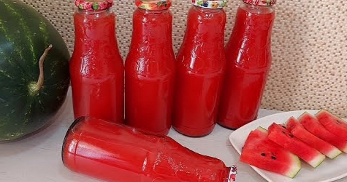 Domácí melounová šťáva s citronem