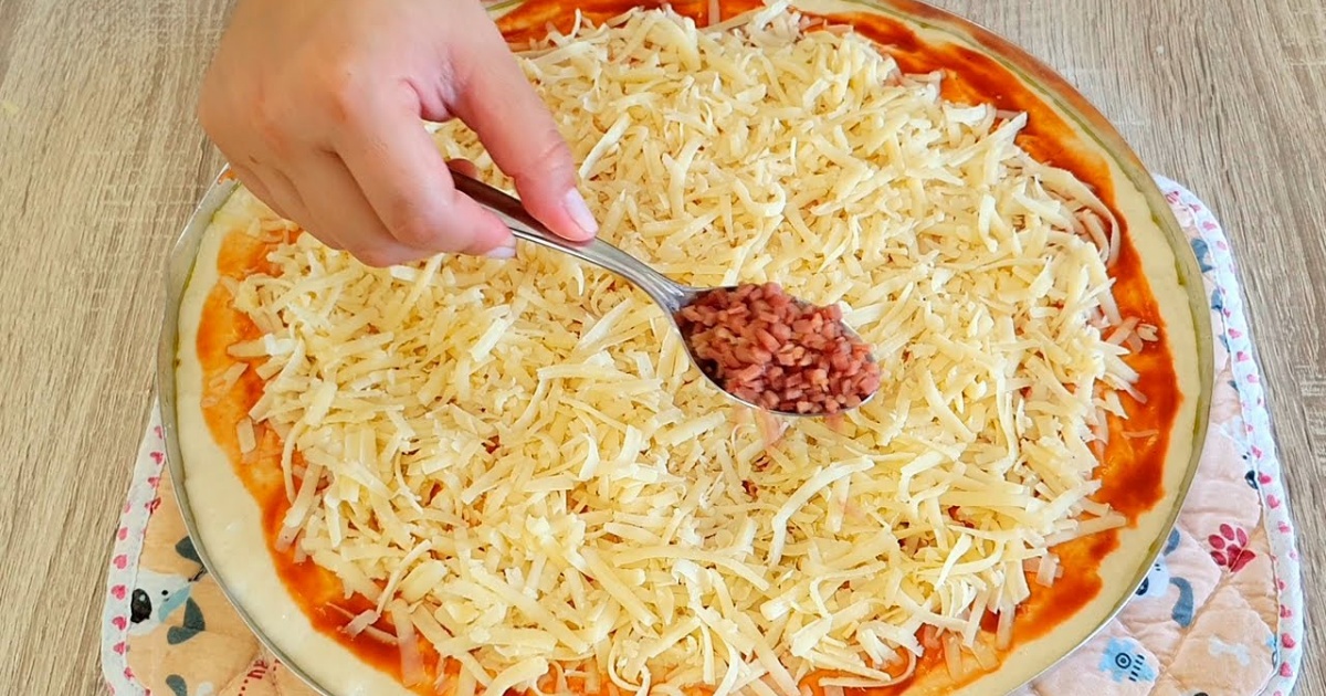 Rychlá domácí pizza bez hnětení