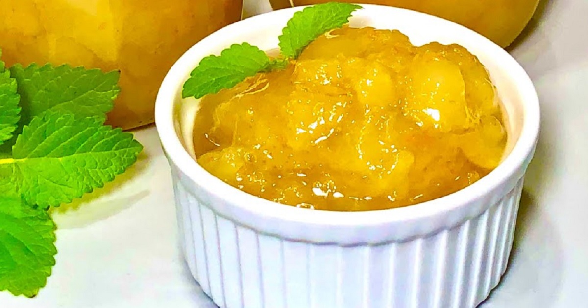 Hrušková marmeláda s pomerančem