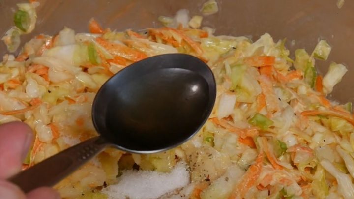 Rychlý salát Coleslaw s majonézou