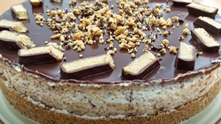 Margot cheesecake s čokoládovou ganache