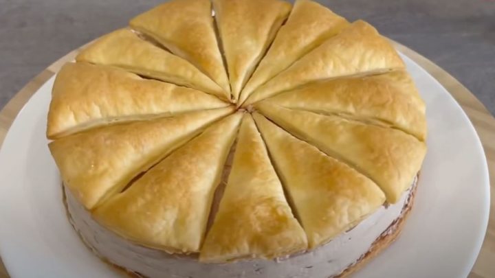 Dort z listového těsta s mascarpone krémem