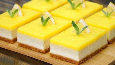 Citronové řezy à la cheesecake