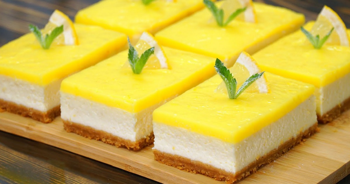 Citronové řezy à la cheesecake