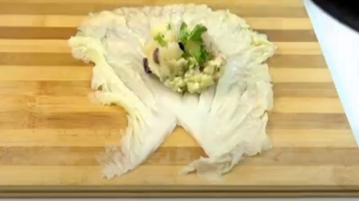 Závitky z pekingského zelí se slaninou