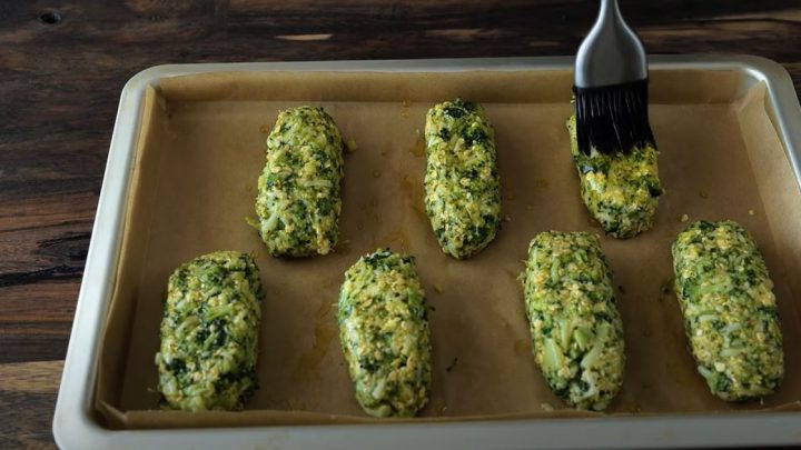 Pečené brokolicové šišky se sýrem