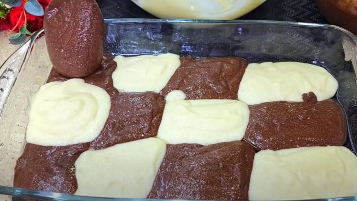 Hrnkový kefírový koláč s kakaem