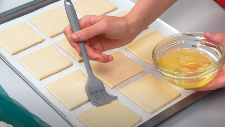 Pudinkové kostky z listového těsta