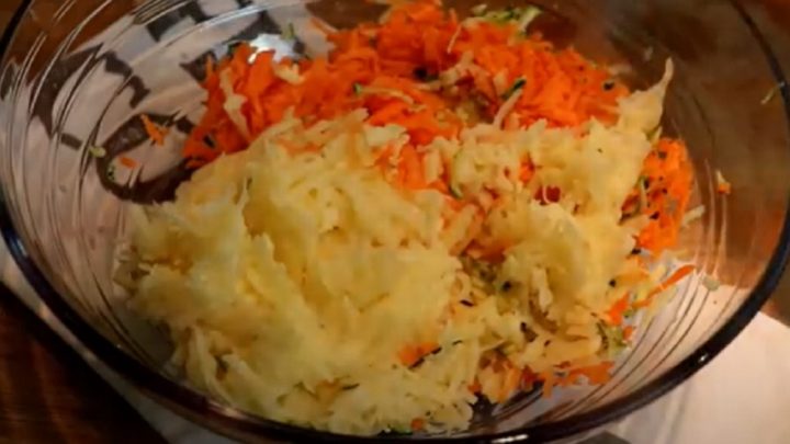 Zeleninové placičky ze 3 druhů zeleniny